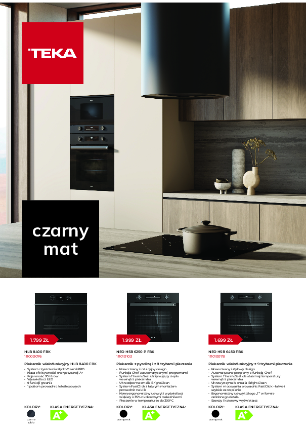 Katalog TEKA czarny mat