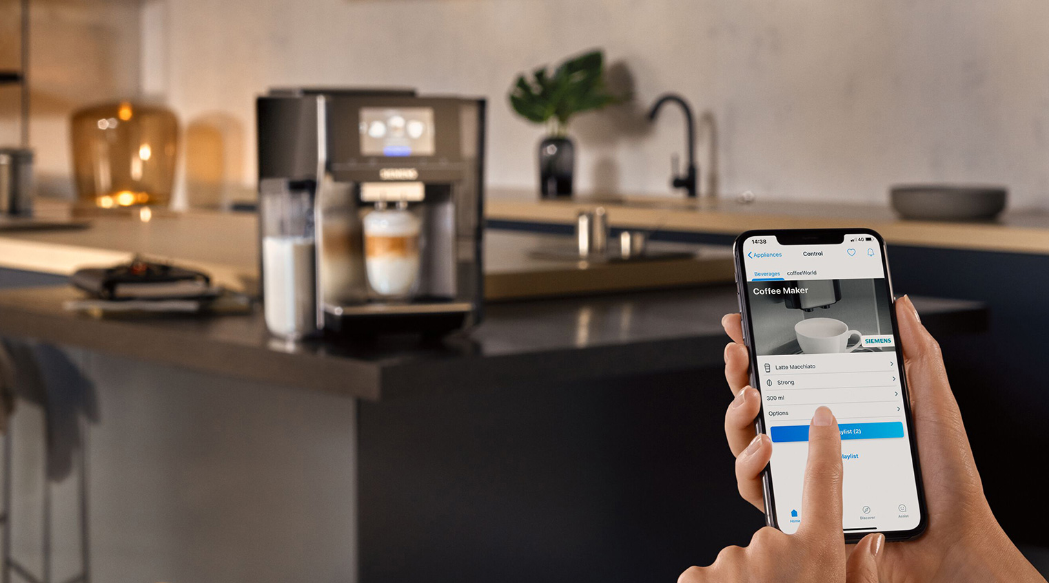 Home Connect – bądź połączony z własnym ekspresem przy użyciu aplikacji