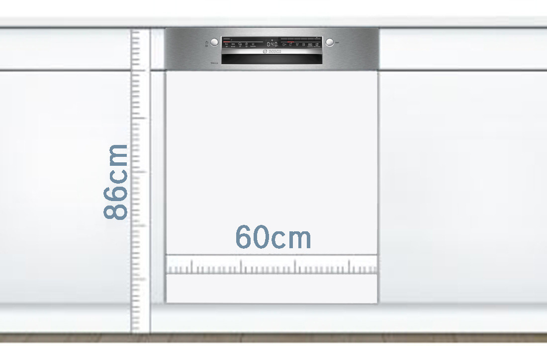 WYmiary zmywarki - wyższej o 5cm od standardowych zmywarek