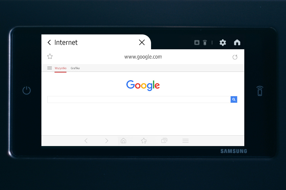 ekran przeglądarka internetowa